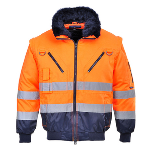 GIACCA PILOT HI-VIS 3 IN-1 ORANGE/NAVY PJ50ONR # L
