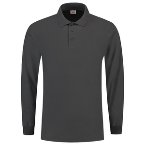 TRICORP POLOSHIRT LANGE MOUW 201009 DONKER GRIJS MT XS