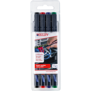EDDING SET 4 ST KABELMARKERS ETUI 8407 4ST KABELMARKERS ETUI
