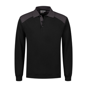 SANTINO POLOSWEATER TESLA ZWART/GRAFIET MT XXL