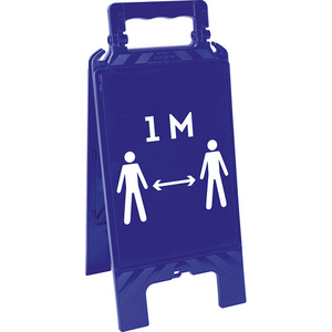 SAFETY SIGN SANDWICH BOARD Model Red with "No entry" pictogram