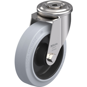 ROULETTE PIVOT. 300KG D.160MM IN BAND.CAOUT 50MM MOY R.INOX
