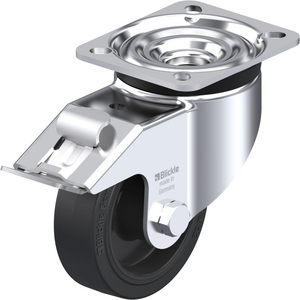 ROULETTE PIVOT. 170KG D.100MM AC BAND.POLYA 38MM MOY ROULX+FR