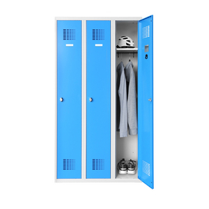 VESTIAIRE IP 3 CASE 900X500X1800 TOLE 8/10EME - GRIS/BLEU