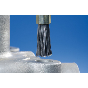 PFERD Shank mounted end brush, crimped PBU 1010/6 INOX 0,20