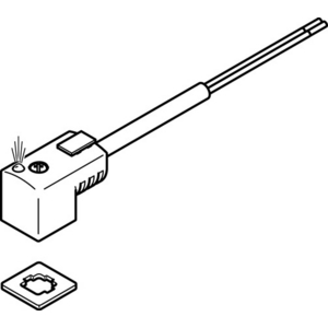 KMEB-3-24-2,5-LED Plug socket with cable