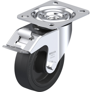 ROULETTE PIVOT. 170KG D.100MM AC BAND.CAOUT 38MM MOY ROULX+FR