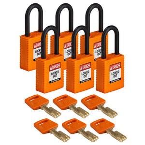 BRADY SAFEKEY HANGSLOT NYL-ORG-38PL-KD6PK (PK=6ST)
