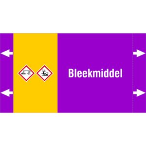 BRADY LEIDINGMERKER 165X90 BLEEKMIDDEL