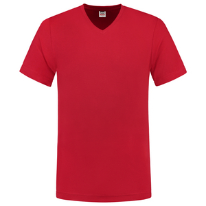 TRICORP T-SHIRT V HALS FIT 101005 ROOD MT XL