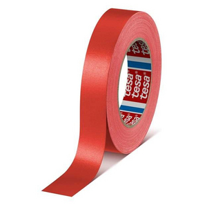 RUBAN ADH. TOILE PLASTIFIE ROUGE 04651 25 MX19 MM R