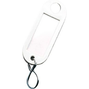 3610004190 Schlüsselanhänger weiss, Pack a 100 Stück