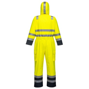 PORTWEST OVERALL BIZFLAME MULTI FRAST S775 HV GEEL/MARINE L