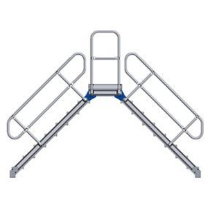 3210033920 Überstieg 45G 5 Stufen 600 mm breit Höhe 0,95 m