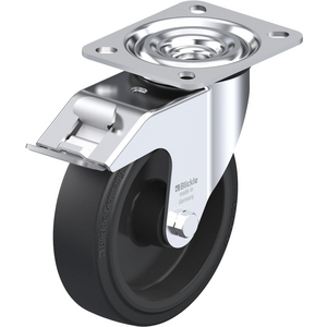 ROULETTE PIVOT. 200KG D.125MM AC BAND.CAOUT 40MM MOY ROULX+FR