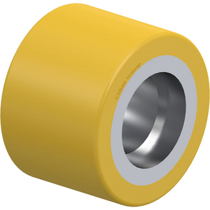 GALET POLYU 590KG D. 85MM 78MM TUBE ACIER SANS ROULEMENTS