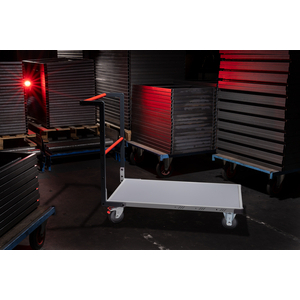 CHARIOT MODULAIRE PP ALVEOLAIRE 2 DOSSIERS + 1 RIDELLE, PLATEAU