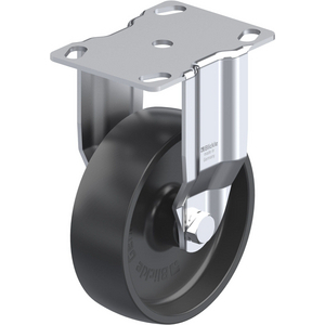 ROULETTE FIXE 120KG D.100MM AC BAND.POLYA 32MM MOY LISSE