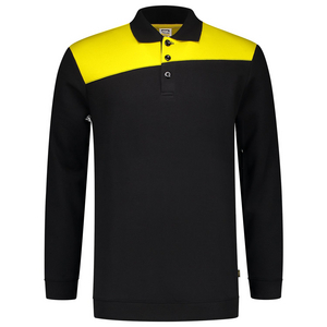 TRICORP POLOSWEATER NADEN 302004 ZWART/GEEL MT XXL