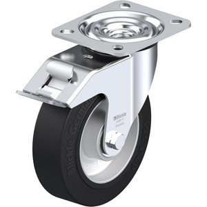 286435-RUOTA CON SUPPORTO GIREVOLE IN LAMIERA DACCIAIO STAMPATA, SUPPORTI VERSIONE SEMI-PESANTE, ATT L-ALEV 125K-FI