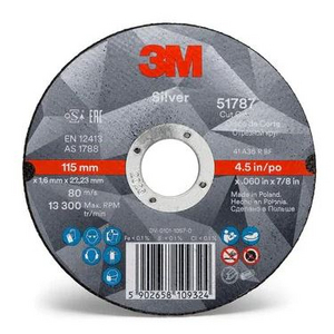 3M SILVER DOORSLIJPSCHIJF T41 100MM X1MM X 10MM - 51774