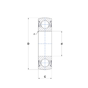 CS 203 (SNR) Rillenkugellager SNR