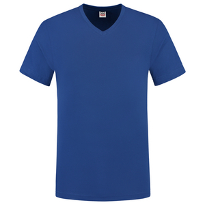 TRICORP T-SHIRT V HALS FIT 101005 ROYAL BLAUW MT M