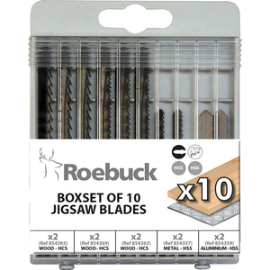 854381 Stichsägeblätter Satz 10-Teilig 6xHolz ,2 Metall,2 Aluminium