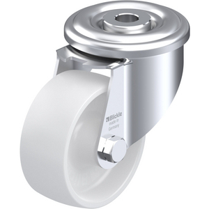 ROULETTE PIVOT. 150KG D. 75MM AC BAND.POLYA 32MM MOY LISSE