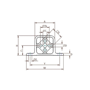 ELEMENTS ELASTIQUE LTBA10-200 ELEMENT RESSORT SIMPLE A PATTES