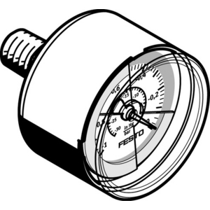547842-VACUOMETRO VAM-40-V1/0-R1/8-E-RG