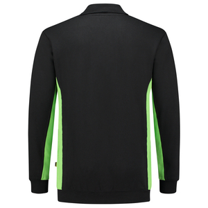 TRICORP POLOSWEATER 302003 ZWART/LIME MT 5XL