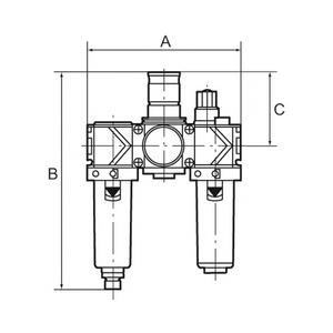 VW 16 M Wartungseinheit 3-tlg. »variobloc«, Metallbehälter, BG2, G1