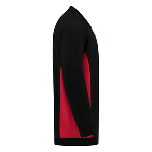 TRICORP POLOSWEATER BORSTZAK 302001 ZWART/ROOD MT 7XL
