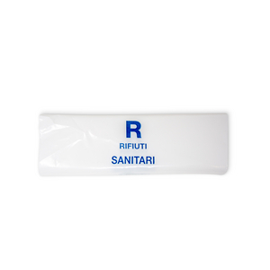 SACCHETTO MONOUSO PER RACCOLTA RIFIUTI SANITARI CM18X25 SAC052