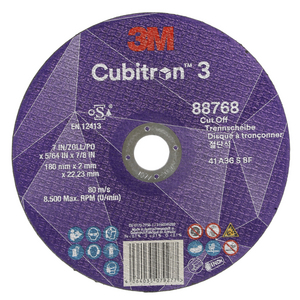DISCO DA TAGLIO CUBITRON3, 88768, 36+, T41, 180 MM X 2 MM X 22.23 MM, EN, 25/PACK, 50 PZ/CARTONE 7100303999
