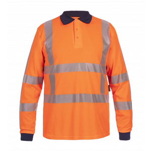 HYDROWEAR POLO LM HI-VIS TRINIDAD 040427 FLUO ORANJE MT M
