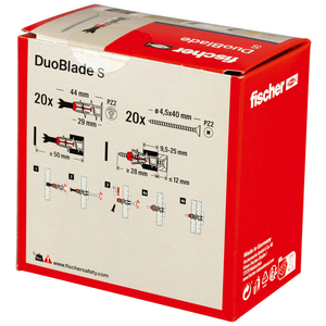 FISCHER GIPSPLAATPLUG DUOBLADE S DIY