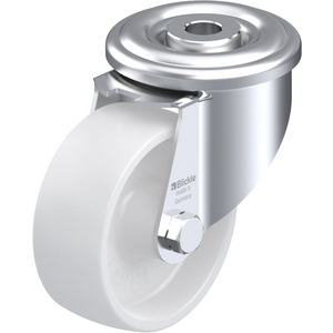 Rueda giratoria de chapa de acero, versión pesada, con freno 'stop-fix ...