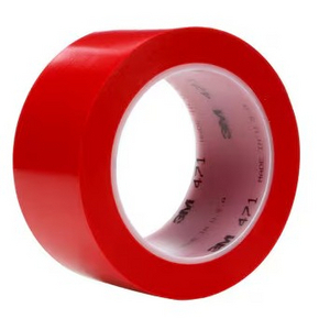 RUBAN ADHESIF VINYLE ROUGE 471 33 M X 50 MM UC24