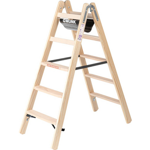 3210032305 Stufenstehleiter beidsetig begehbar Holz 33810