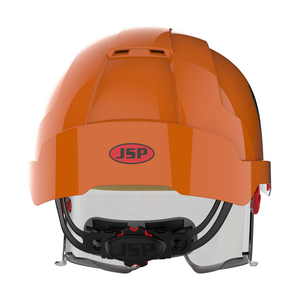 ELMETTO EVO VISTA LENS VENTILATO CON OCCHIALE INTEGRATO ARANCIO/GRIGIO AMB170-00M-900