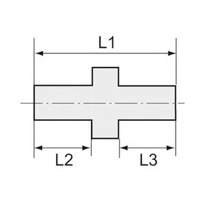 252 B-ES Doppelgewindenippel, G 1/4 a., G 1/8 a., SW 17, ES 1.4571