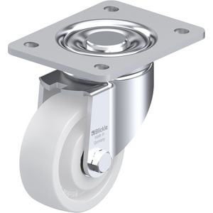ROULETTE PIVOT. 500KG D.100MM AC BAND.POLYA 37MM MOY BILLE