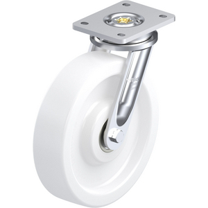 ROULETTE PIVOT.1200KG D.250MM AC BAND.POLYA 65MM MOY BILLE