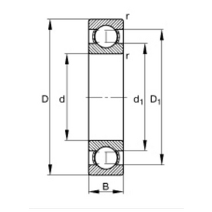 AKN 6206-2RS1/SS/FM222 KOGELLAGER RVS