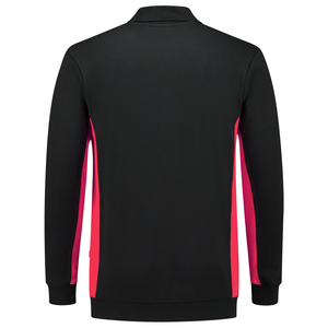 TRICORP POLOSWEATER 302003 ZWART/ROOD MT 4XL