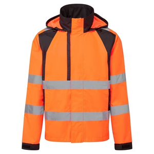 PORTWEST REGENJAS HI-VIS WX2 ECO CD860 ORANJE/ZWART MT M