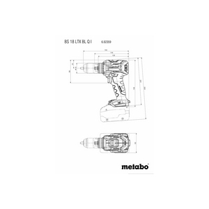 602359850 Akku-Bohrschrauber BS 18 LTX BL Q