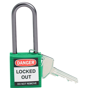 LUCCHETTO DI SICUREZZA COMPATTI CON ARCO DA 50 MM â CHIAVI DIVERSE 814138 814138